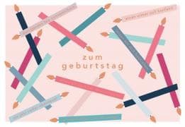 Postkarte. Kupfergold / quer