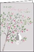 A5 Doppelkarte. Zur Hochzeit (Katzen)