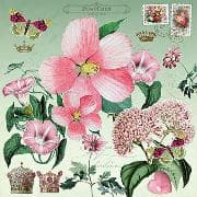 Postkarte. Auguri. Blüten