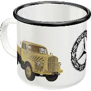 Emaille-Becher. Daimler Truck / Models