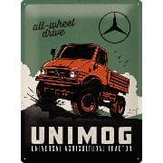 Blechschild. Daimler Truck / Unimog