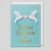 Doppelkarte. Hochzeitskarte
