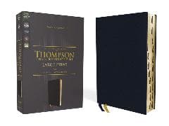 NASB, Thompson Chain-Reference Bible, Large Print, Leathersoft, Navy, 1995 Text, Red Letter, Thumb Indexed, Comfort Print