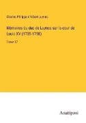 Mémoires du duc de Luynes sur la cour de Louis XV (1735-1758)