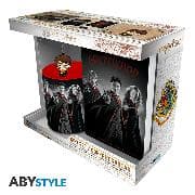 HARRY POTTER - Tasse 320ml + Schlüsselanhänger + Notizbuch Harry Ron Hermine