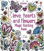 Love, Hearts and Flowers Magic Painting Book