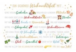 Doppelkarte. Green Karma X-MAS - Ein schönes Weihnachtsfest mit ...