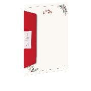 W-Design-Pack 5/5 A4/DL, Frohe Weihnachten m. Gesteck(12) /BU rot (36)