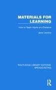 Materials for Learning