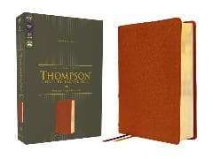 ESV, Thompson Chain-Reference Bible, Genuine Leather, Calfskin, Tan, Red Letter