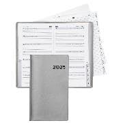 Biella Planer Bern, 8,7x15,3 cm, 1 Woche pro Seite, silber 2025