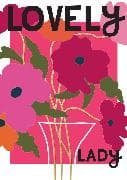 Doppelkarte. Belle - Lovely Lady/Pink Poppies