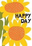 Doppelkarte. Belle - Happy Day/Bunch of Sunflowers