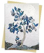 Alexandra Milton: Silver Tree of life with Four White-throated Magpies Greeting Card Pack