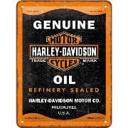 Blechschild. Harley-Davidson / Genuine Oil