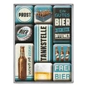 Magnet Set. Open Bar / Tankstelle Bier