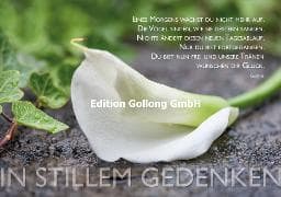 Doppelkarte / In stillem Gedenken (Calla) // quer