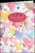 Doppelkarte / Zur Jugendweihe (Herzen) // hoch