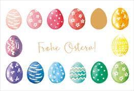 Doppelkarte. Green Karma / Frohe Ostern! / quer