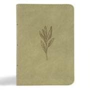 NASB Large Print Compact Reference Bible, Sage Suedesoft Leathertouch