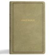 KJV Large Print Personal Size Reference Bible, Sage Suedesoft Leathertouch