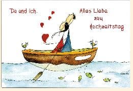 Doppelkarte / Hochzeitstag / Elke Eckhardt / quer