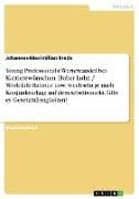 Young Professionals: Wertewandel bei Karrierewünschen: Hoher Lohn / Work-Life-Balance usw. wechseln je nach Konjunkturlage auf dem Arbeitsmarkt. Gibt es Gesetzmässigkeiten?
