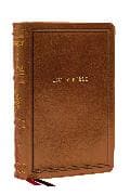 NKJV Large Print Reference Bible, Brown Leathersoft, Red Letter, Comfort Print (Sovereign Collection)