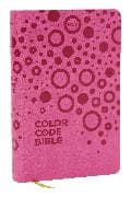 NKJV, Color Code Bible for Kids, Pink Leathersoft, Comfort Print