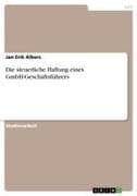 Die steuerliche Haftung eines GmbH-Geschäftsführers