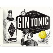 Blechschild. Open Bar / Gin Tonic