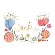Postkarte. Danke / quer