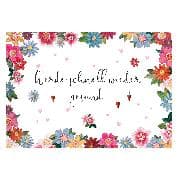 Postkarte. Werde schnell wieder gesund / quer