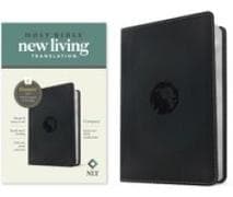 NLT Compact Bible, Filament Enabled (Leatherlike, Regal Lion Black, Red Letter)