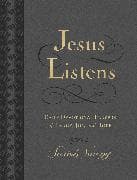 Jesus Listens, Large Text Leathersoft, Charcoal, with Full Scriptures