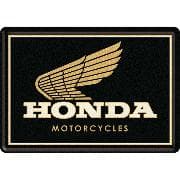 Blechschild. Honda MC / Motorcycles Gold