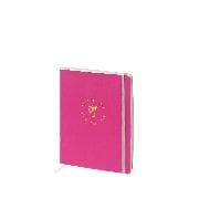 Soft Cover Notizbuch. Joy / Pink, Gummizug, 256/153x202 mm, HF Life is full…