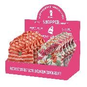 Faltbare Shopper. Joy / 6x2 Designs, sortiert in Rössler Display.