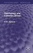 Psychology and Common Sense