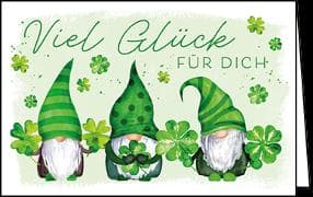 Midikarte / Viel Glück (Wichtel) / Quer