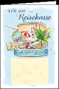 Doppelkarte / Für die Reisekasse (Koffer) / Hoch