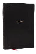 KJV Giant Print End-of-Verse Reference Bible, Black Leathersoft, Red Letter, Comfort Print