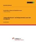 "Kulturvölkerformel" und Religionsfreiheit unter dem Grundgesetz