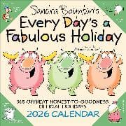 Sandra Boynton's Every Day's a Fabulous Holiday 2026 Wall Calendar