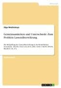 Gemeinsamkeiten und Unterschiede: Zum Problem Lastenüberwälzung