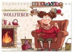 Wollfieber (Tischkalender 2026 DIN A5 quer), CALVENDO Monatskalender