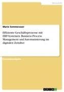 Effiziente Geschäftsprozesse mit ERP-Systemen. Business Process Management und Automatisierung im digitalen Zeitalter