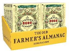 The 2026 Old Farmer's Almanac 24-copy counter display