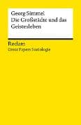Die Großstädte und das Geistesleben