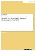 Strategie zur Messung des digitalen Marketings für "NAT:KOS"